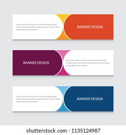 Abstract circular Banner Design Vector Template Background