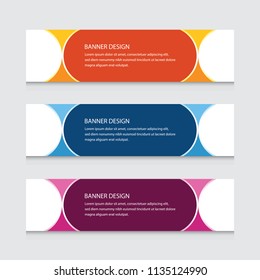 Abstract circular Banner Design Vector Template Background