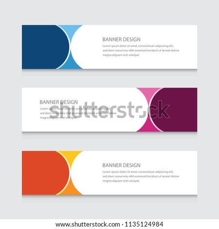 abstract circular banner design