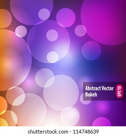 Abstract circular bokeh