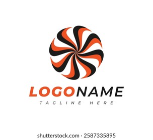 Abstract Circular Business Logo Design Template