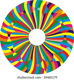 Abstract circular color design