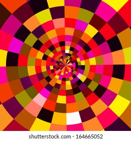 Abstract circular colorful background, vector illustration