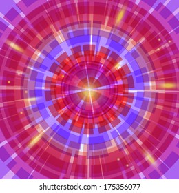 Abstract circular colorful background. Vector illustration