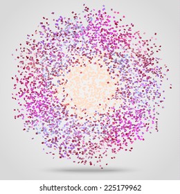 Abstract Circular Colorful Background. Vector illustration