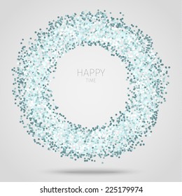 Abstract Circular Colorful Background. Vector illustration