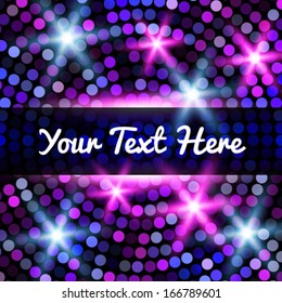 Abstract Circular Colorful Party Background. Vector illustration  