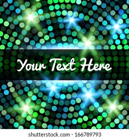 Abstract Circular Colorful Party Background. Vector illustration  