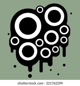 Abstract circular design element illustration