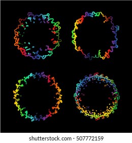 Abstract circular design elements