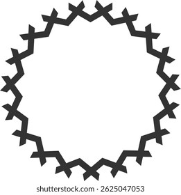 Abstract Circular Design Elements Frames