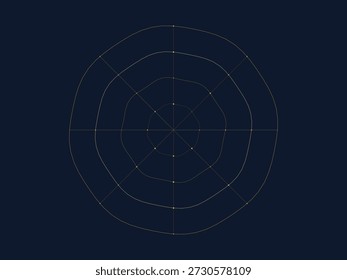 Abstract circular design with glowing lightning effects and floral accents, minimalist style with a dark background for modern branding