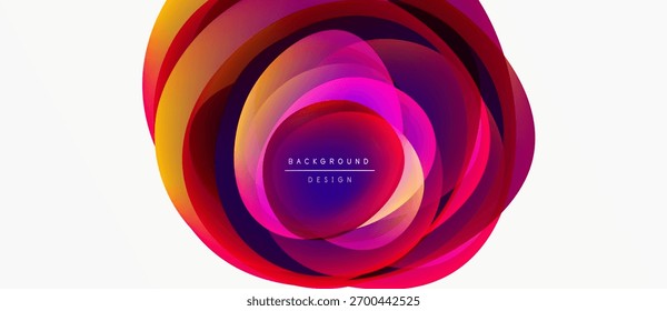 Abstractas diseño circular. Los colores vibrantes se mezclan, creando un efecto visual dinámico. Elemento de fondo moderno, adecuado para varios proyectos.