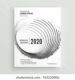 abstract circular dots business brochure design template