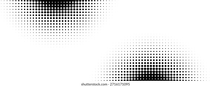 Fondo de pantalla circular abstracto de la textura de la angustia de los puntos en Vector del estilo del halftone