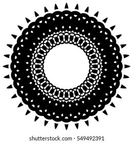 Abstract circular element, circle mandala
