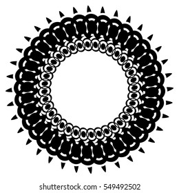 Abstract circular element, circle mandala