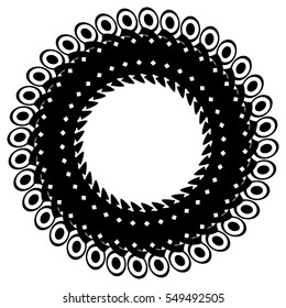 Abstract circular element, circle mandala