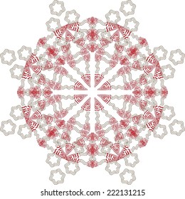 Abstract circular ethnic pattern. Element for design