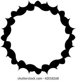 Abstract circular frame