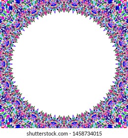 Abstract circular frame - vector design with white background
