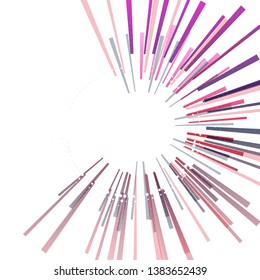 Abstract circular geometric background. Circular geometric centric motion design