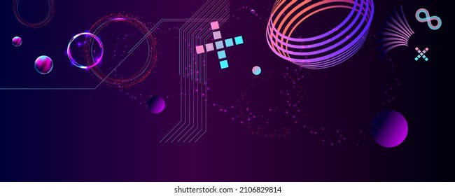 Abstract circular geometric background. Circular geometric centric