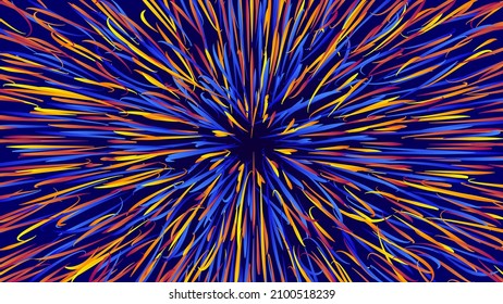 Fondo geométrico circular abstracto. Patrón de movimiento geométrico circular futurista. Fondo colorido y abstracto.