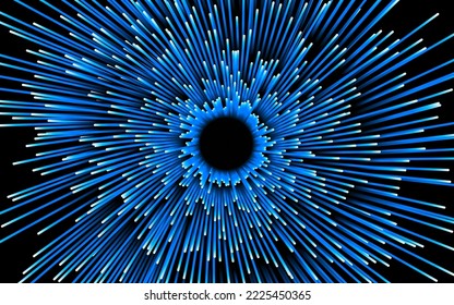 Abstract circular geometric background. Starburst dynamic centric motion pattern. lines or rays