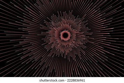 Abstract circular geometric background. Starburst dynamic centric motion pattern. lines or rays
