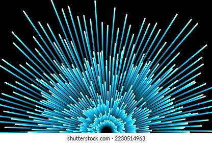 Abstract circular geometric background. Starburst dynamic centric motion pattern. lines or rays