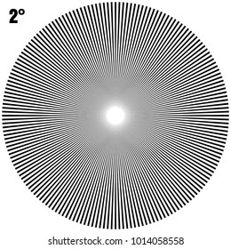 Abstract Circular Geometric Burst Rays On White. And also includes EPS 10 vector