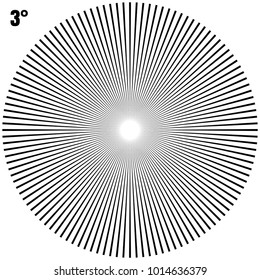 Abstract Circular Geometric Burst Rays On White. And also includes EPS 10 vector