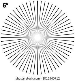 Abstract Circular Geometric Burst Rays On White. And also includes EPS 10 vector