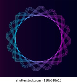 Abstract circular geometric element vector