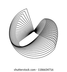 Abstract circular geometric element vector