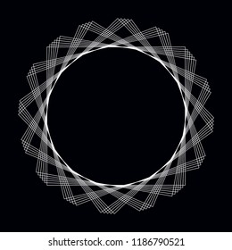 Abstract circular geometric element vector
