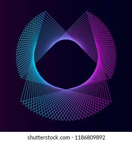 Abstract circular geometric element vector