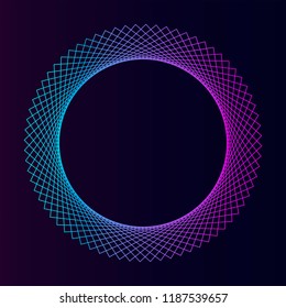 Abstract circular geometric element vector