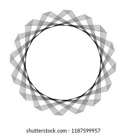 Abstract circular geometric element vector