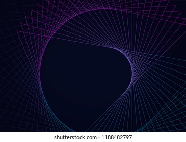 Vetor abstrato de elemento geométrico circular