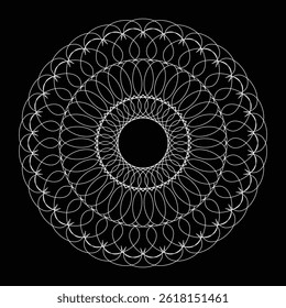 Abstract circular geometric element vector
