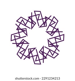 Abstract circular geometric elements round pattern decorative vector design element illustration eps