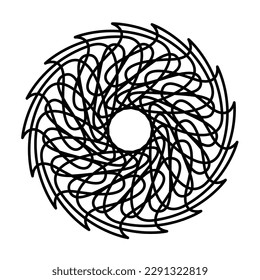 

Abstract circular geometric elements round pattern decorative vector design element illustration eps