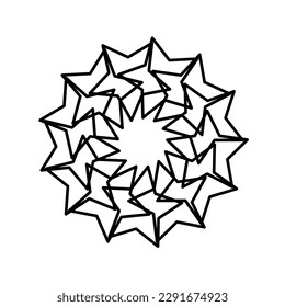 

Abstract circular geometric elements round pattern decorative vector design element illustration eps