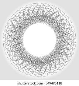 Abstract circular geometric mandala
