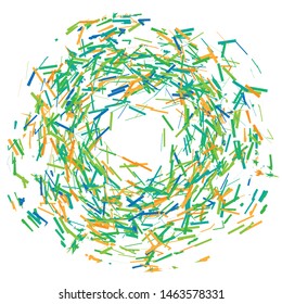 Abstract circular, geometric swirl, twirl, spiral shape. Spiral design element