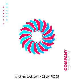 Abstract Circular Gradient Modern Logo Design