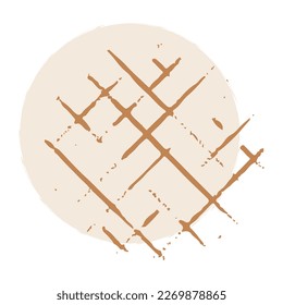 Abstract circular graphic decorative elements