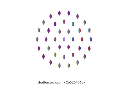 Abstract Circular Grid of Gradient lens shape  – Modern Geometric Pattern for UI, Posters, and Digital Art